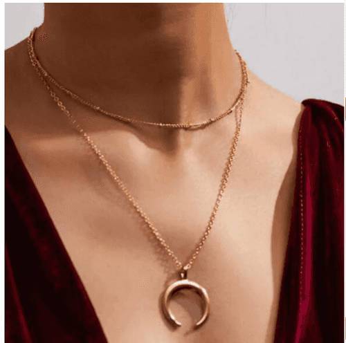 Double Layer Horse Shoe Necklace