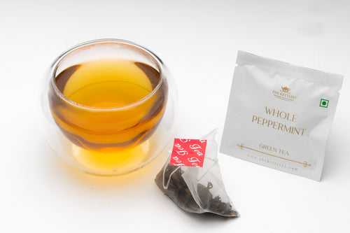 Whole Peppermint Green Tea Bags (Pack of 25)