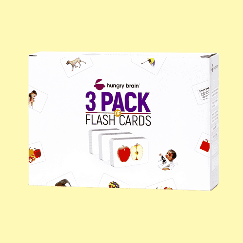 Hungry Brain 3 Pack of Flash Card Group (3)