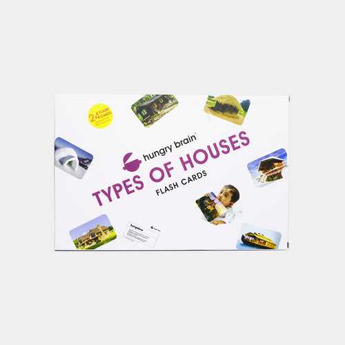 Hungry Brain Types of Houses Flash Cards