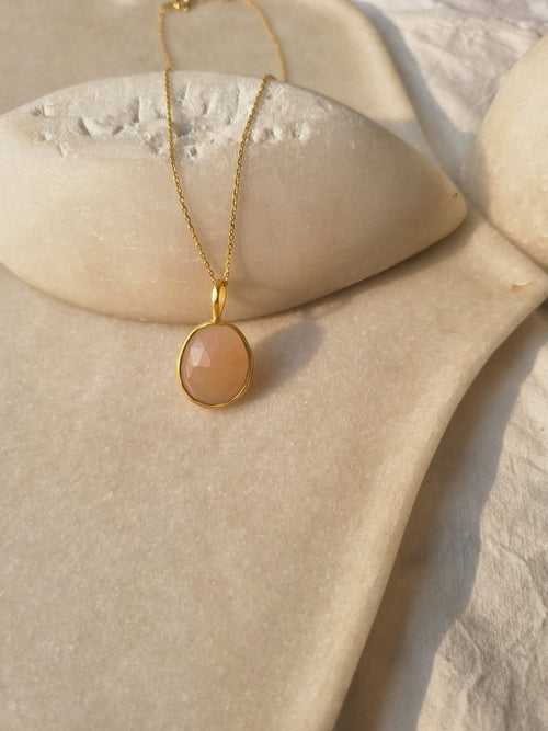 soul - Peach Moonstone Pendant