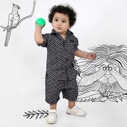 "Unleash the Playfulness: Vibrant T-Shirt and Shorts Co-ord Set for Boys!"