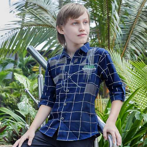 Checkmate Boredom: Elevate Casual Fun with This Unique Checked Shirt!