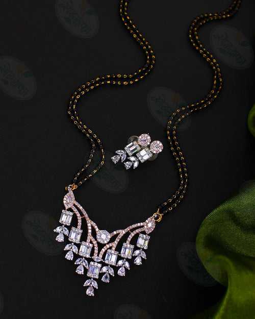 CLASSIC TEXTURED DIAMOND MANGALSUTRA