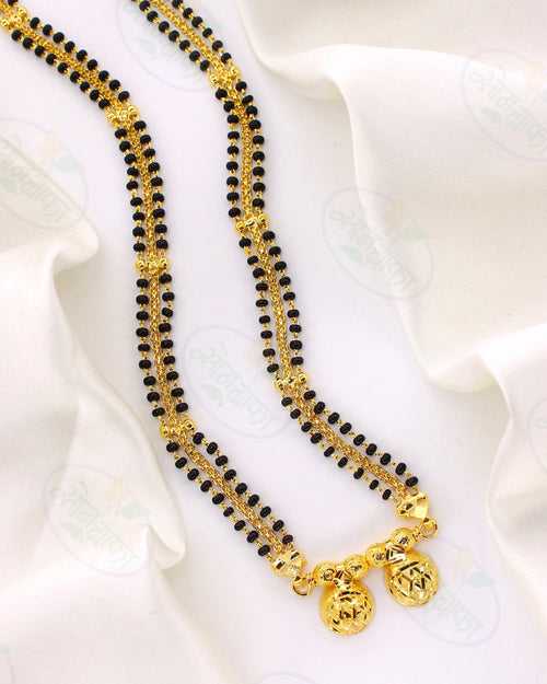 PREETY GOLD PLATED WATI PENDANT MANGALSUTRA