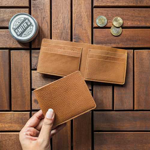 Classic Bi-Fold Wallet - Whisky Tan [Cow Nappa]