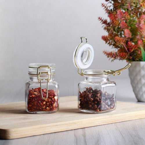 Clip Top Condiment Jars, Set of 4 - Mini