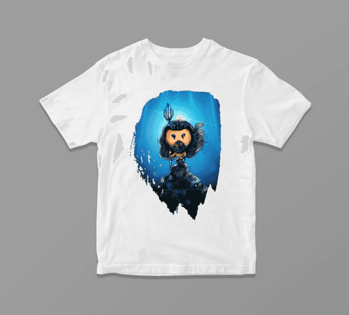 Aquaman T-shirt by SmilingSkull