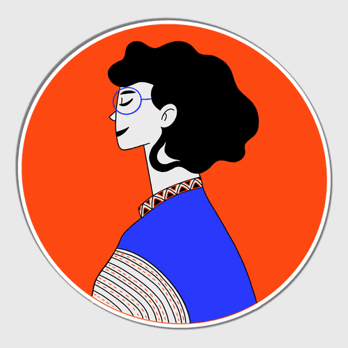 Lady Sticker