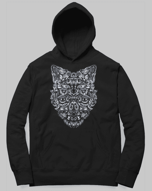 Wolf Hoodie by Satavisha