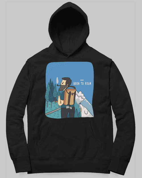 Born To Roam Hoodie by Satavisha