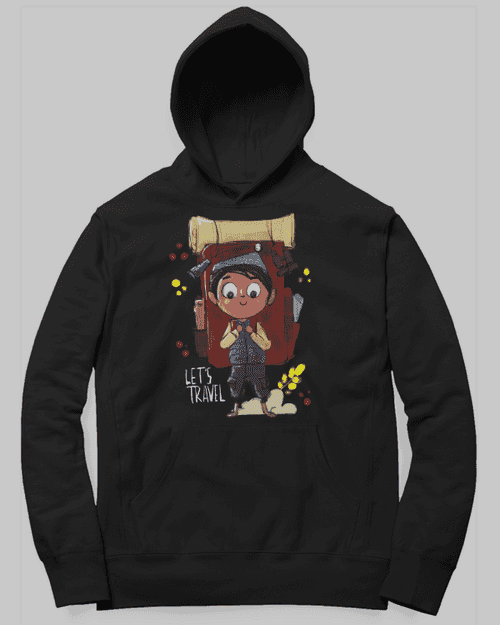 Lets Travel Hoodie by SmilingSkull