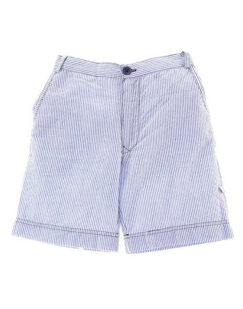 The Sumer - Boys  Blue & White Seersucker Shorts