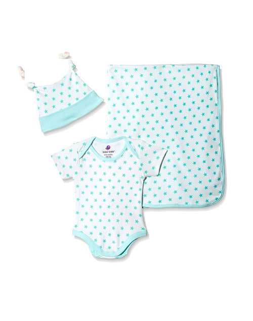 Sea Green Star Newborn Set