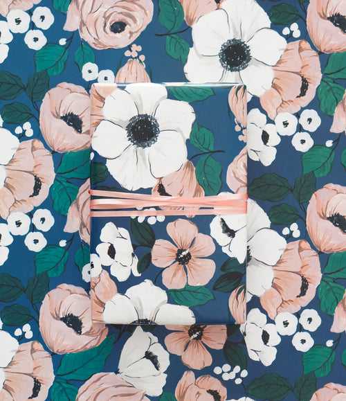 Wrapping paper (set of 5) | Anemone and Rose