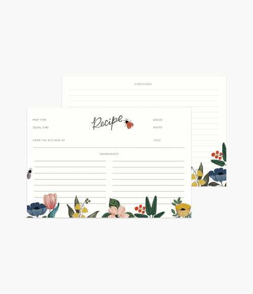 Recipe card | Florence (set of 12)