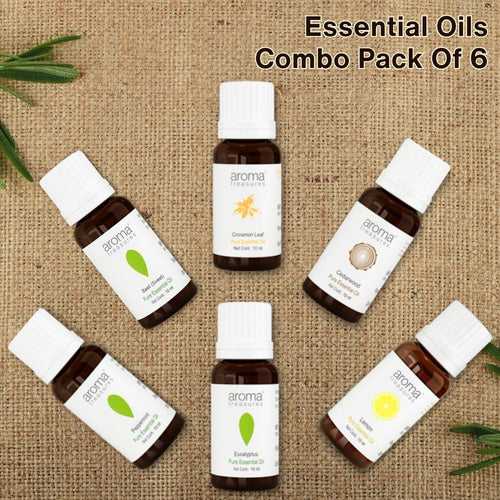 Essential Oils Combo Pack of 6 (10ml x 6)