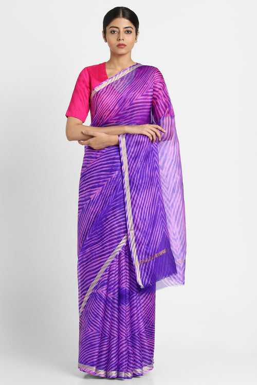 Purple Kota Silk Arishi Saree