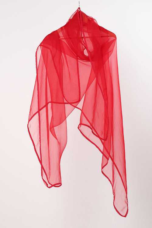 Red Organza Kangoora Dupatta