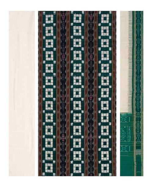 Pasapali design sambalpuri cotton dress material set