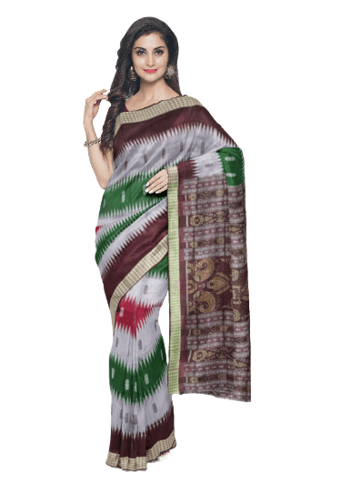 Bomkai Silk saree with blouse piece