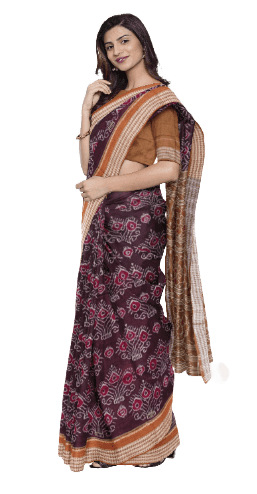 Sambalpuri cotton saree with blouse piece