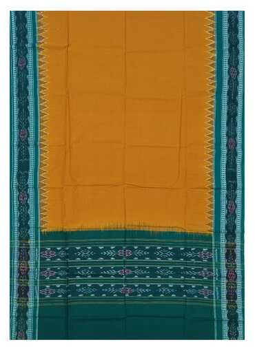 Beautiful Handloom Cotton Dupatta, Musterd Yellow and green colors combination