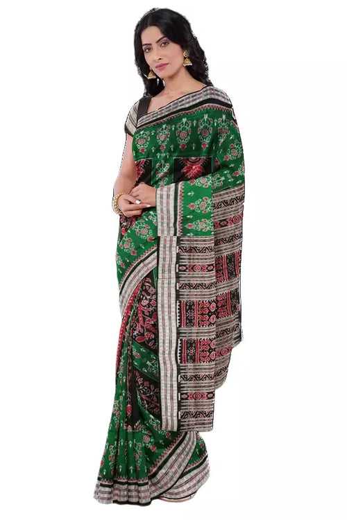 Sambalpuri silk saree with blouse piece