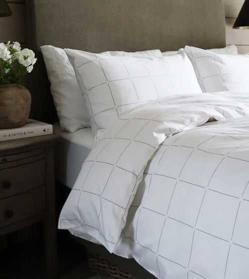 Window Pane 300 TC Fitted Bedsheet