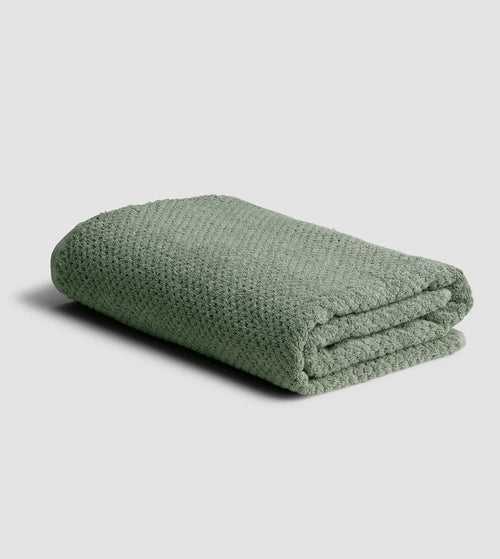 Popcorn Bath Towel 600 GSM - Sage Green