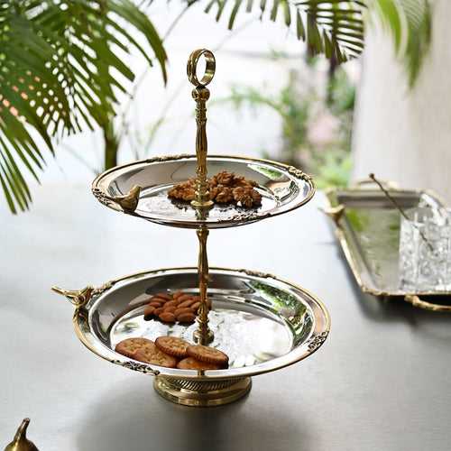 Brass Tiered Serving Stand