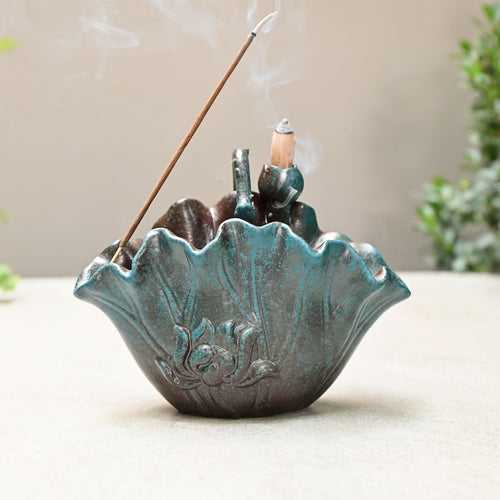 Floral Ceramic Incense Stick Holder