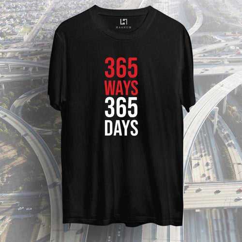 365 Ways Crew Neck  Half Sleeve Unisex TShirt