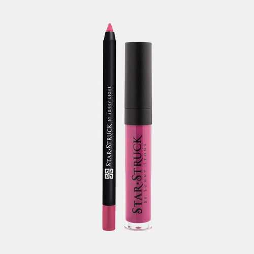 Kiss Me Pink - 2Pcs Lip Kit, Lip Gloss & Lipliner Kit - Pink