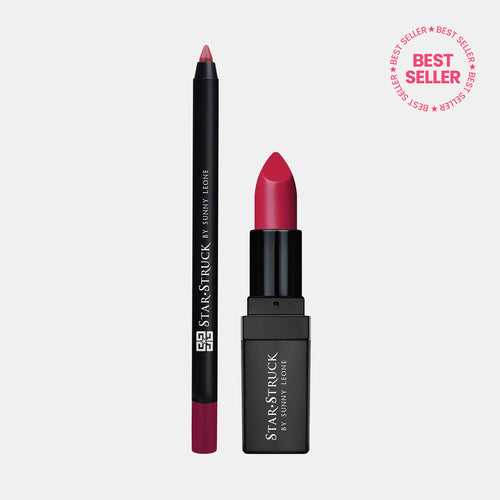 Rooberry - 2Pcs Lip Kit, Lipstick & Lipliner Kit - Berry Pink