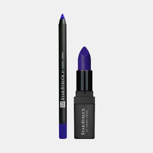 Sapphire - 2Pcs Lip Kit, Lipstick & Lipliner Kit - Blue