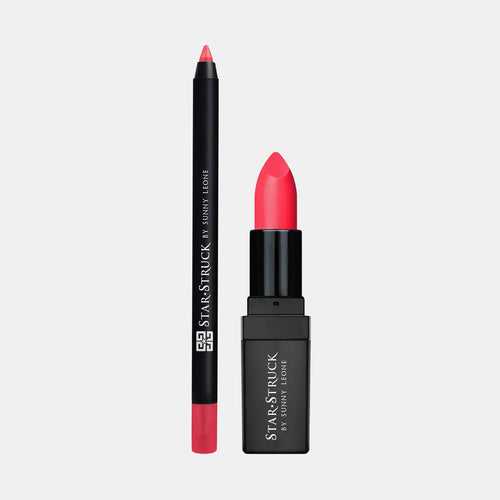 Wild Cherry - 2Pcs Lip Kit, Lipstick & Lipliner Kit - Cherry Pink