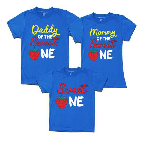 DADDY OF THE MOMMY OF THE SWEET ONE FAMILY T SHIRTS