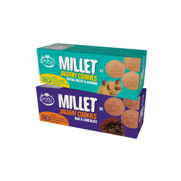 Pack of 2 - Foxtail, Ragi Choco Jaggery Cookies