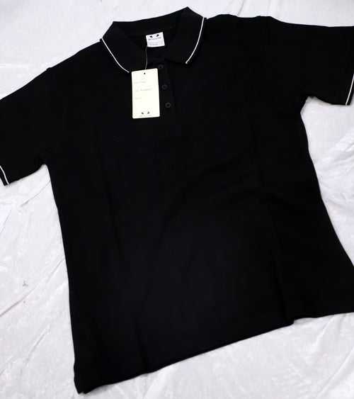 Sale Polos - SIZE 10 Black/White P10422