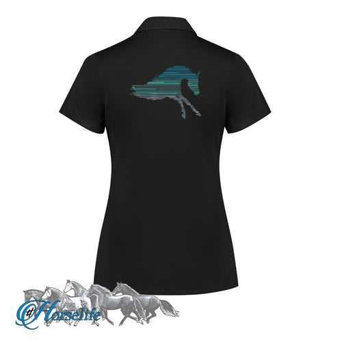 #HORSELIFE ECO Polo shirt with H006 design on back