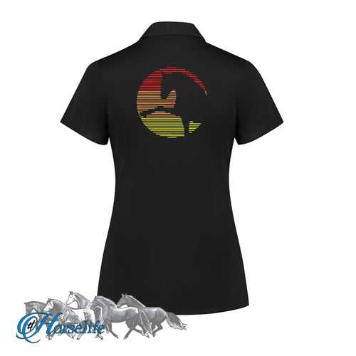 #HORSELIFE ECO Polo shirt with H007 design on back