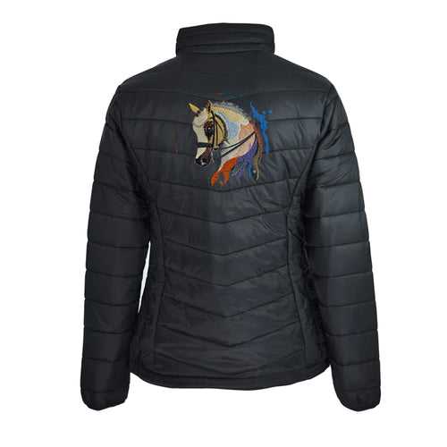 #Horselife DRW008 Embroidered Puffer Jacket