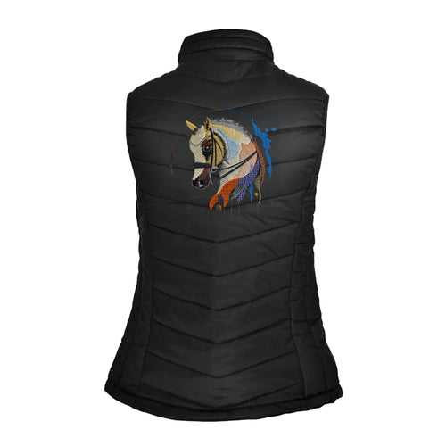 #Horselife DRW008 Embroidered Puffer Vest