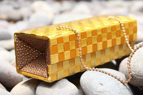 Gold Brown Metamorphosis Clutch