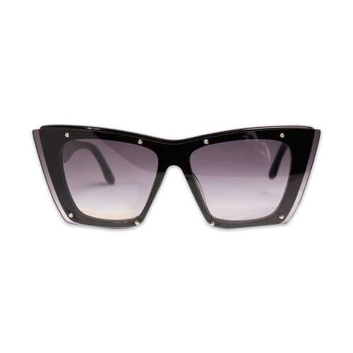 ALEXANDER MCQUEEN SUNGLASSES IN BLACK-GREY