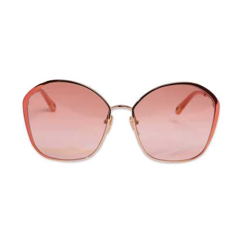 CHLOE SUNGLASSES IN NUDE-ORANGE