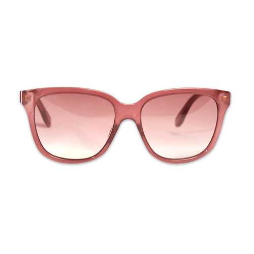 GUCCI SUNGLASSES IN PINK-BROWN