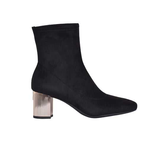 MICHAEL KORS Black Leather Ankle Boots