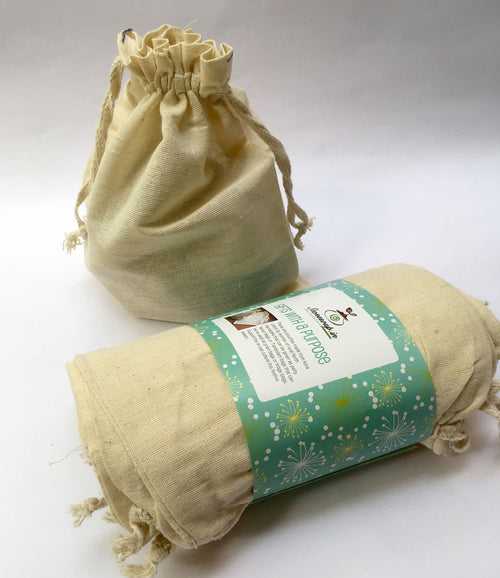 Cotton Drawstring Potli Bags / Tamboolam Puja Gift bags (set of 12)